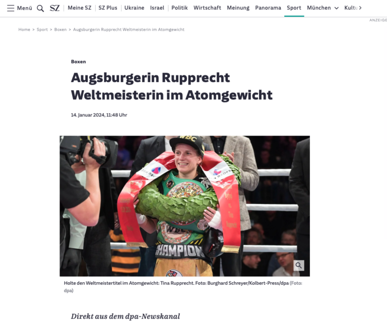 Augsburgerin Rupprecht Weltmeisterin im Atomgewicht